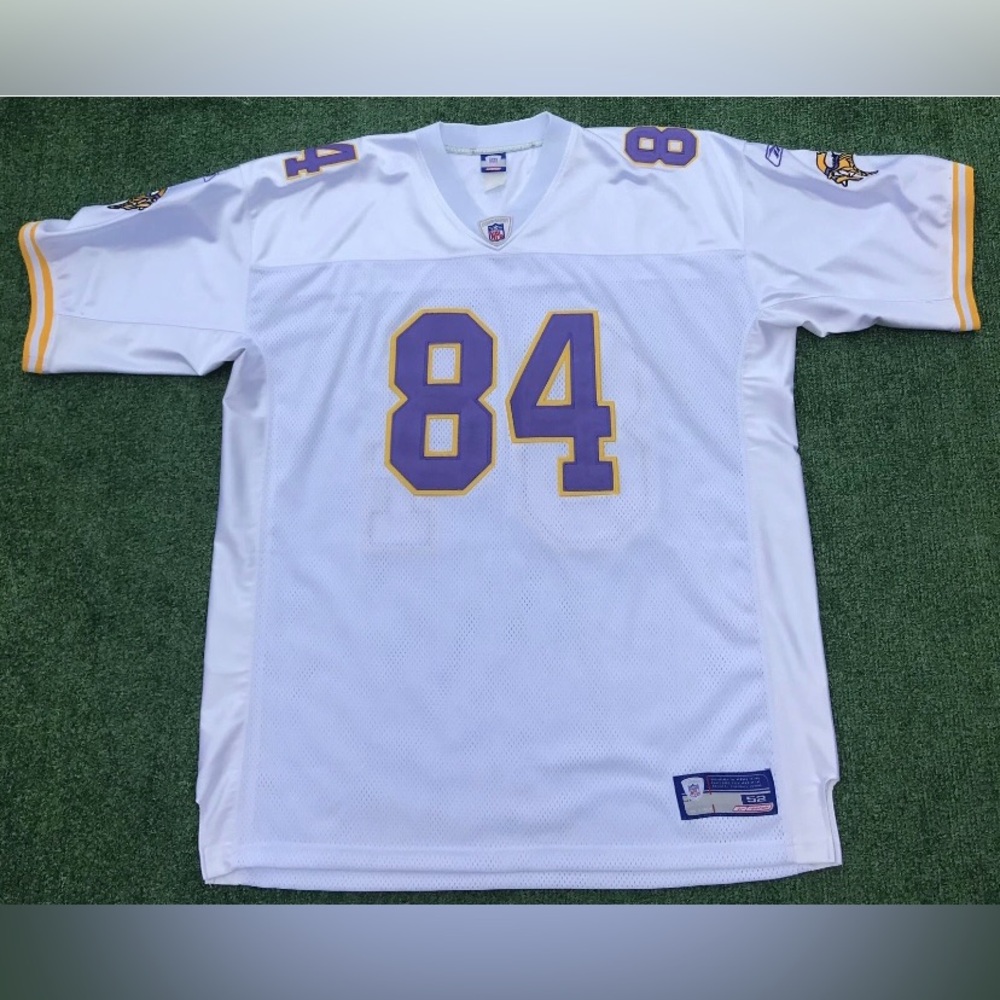 VTG Reebok Randy Moss On Field 84 MN Vikings Stitched Football Jersey Men’s 2XL